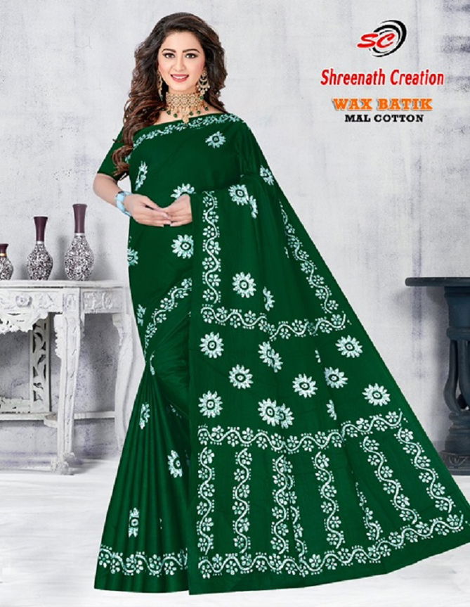 Rayon Wax Batic By Sc Cotton Printed Daily Wear Sarees Wholesale Market In Surat